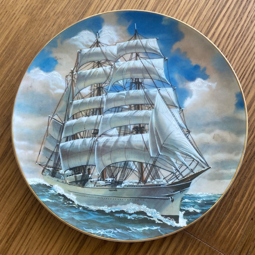 Great American Sailing Ships Plate The Rosenthal Group For The Danbury Mint